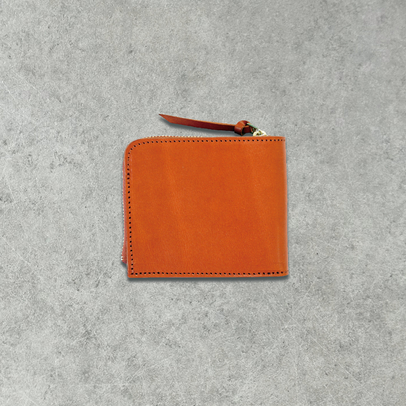 栃木レザー L字型ファスナー付き二つ折り財布 ミニ財布 日本製 牛革 本革 ベジタブル タンニン 鞣し サイズ10.5×9cm プレゼント ビジネス ファッション小物