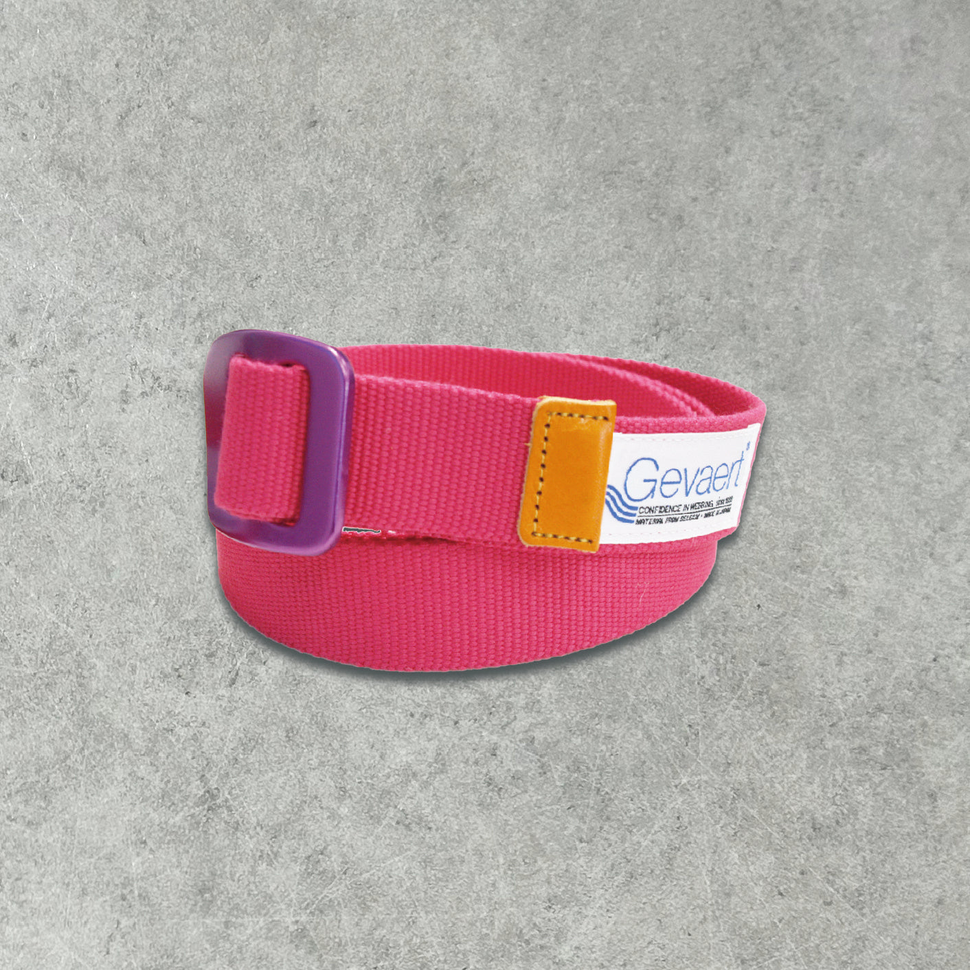 GEVAERT(ゲバルト) アルミバックルベルト 日本製 ベルギー生地 ベルト長さ:約116cm ベルト幅:3cm サイズフリー 軽量 カジュアル アウトドア メンズ レディース ユニセックス ファッション小物 推しカラー