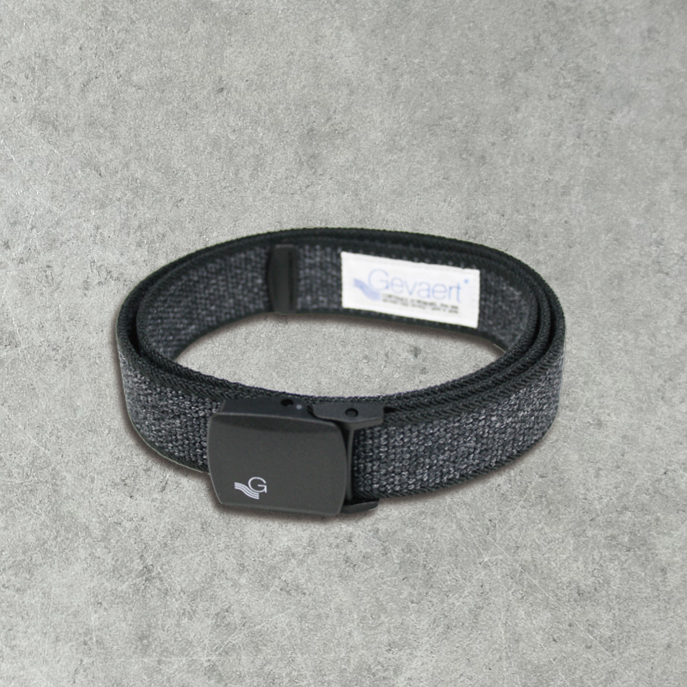 GEVAERT(ゲバルト) プラバックルサンドストーンベルト ベルギー生地 日本製 ゴム生地 ベルト長さ：約120cm ベルト幅：3.5cm サイズフリー カジュアル メンズ レディース アウトドア ファッション小物