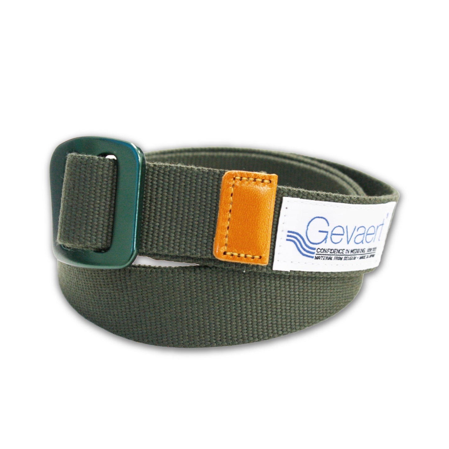 GEVAERT(ゲバルト) アルミバックルベルト 日本製 ベルギー生地 ベルト長さ:約116cm ベルト幅:3cm サイズフリー 軽量 カジュアル アウトドア メンズ レディース ユニセックス ファッション小物 推しカラー