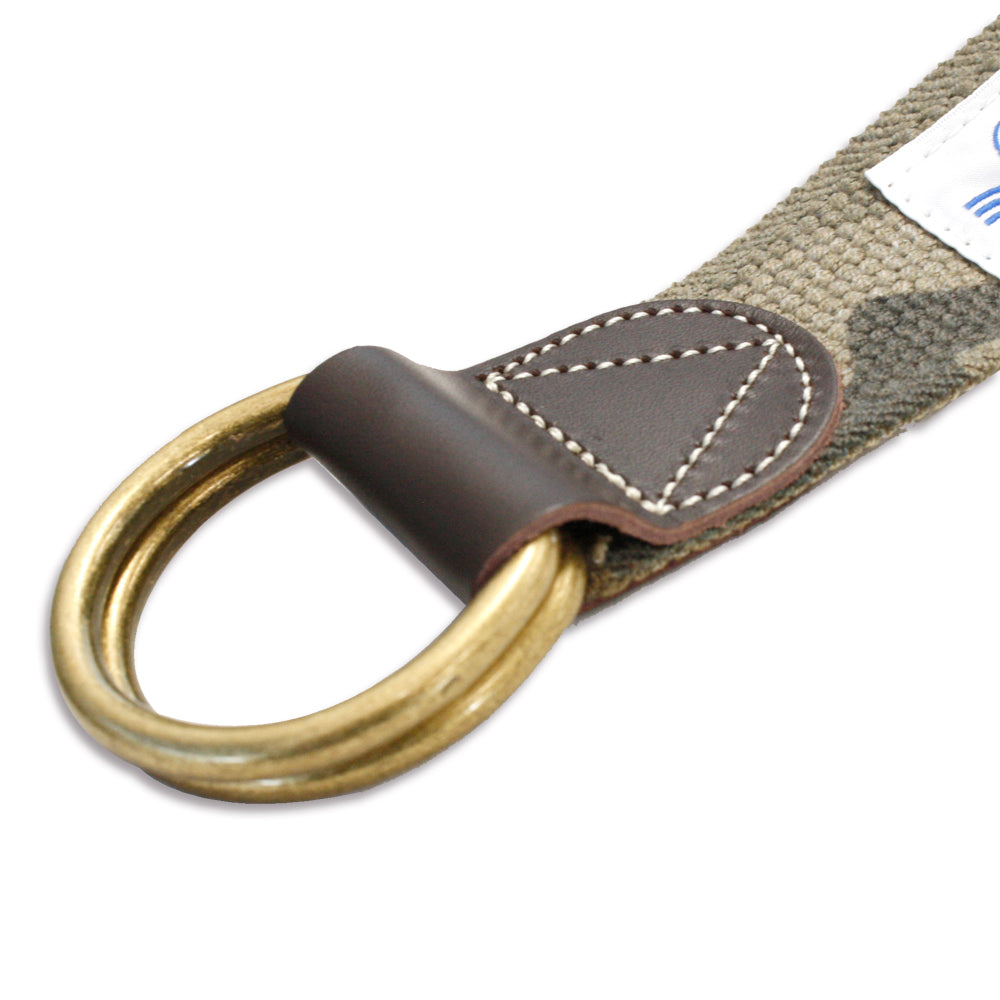 GEVAERT(ゲバルト) ダブルリングカモフラベルト ベルギー生地 日本製 ベルト長さ：約120cm ベルト幅：3.5cm サイズフリー カジュアル メンズ レディース ユニセックス ダブルリングバックル 迷彩柄 ファッション小物