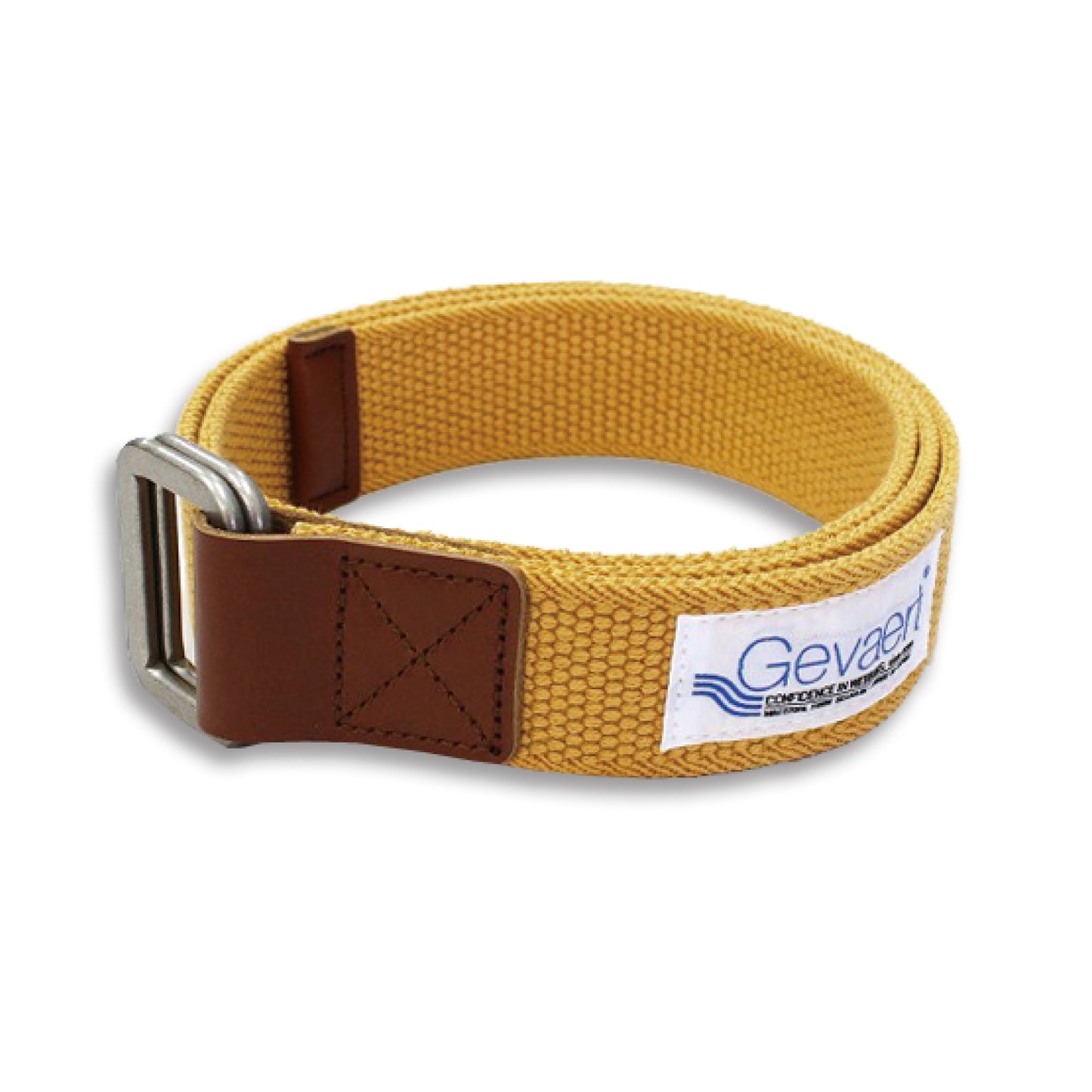 GEVAERT(ゲバルト) Wリングムジックベルト ベルギー生地 日本製 ベルト長さ：約110cm ベルト幅：3.5cm サイズフリー カジュアル メンズ レディース ユニセックス アウトドア ダブルリングバックル 布ベルト