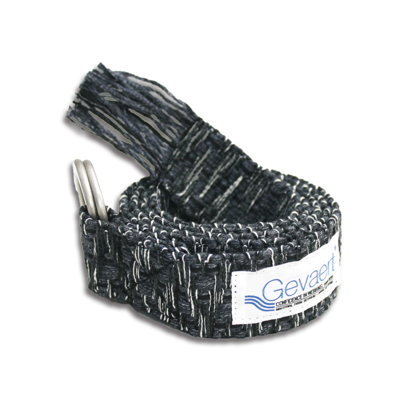 GEVAERT(ゲバルト) ダブルリングアースシャギーベルト ベルギー生地 日本製 ベルト長さ：約120m ベルト幅：3.5cm サイズフリー カジュアル メンズ レディース ユニセックス ダブルリングバックル ファッション小物