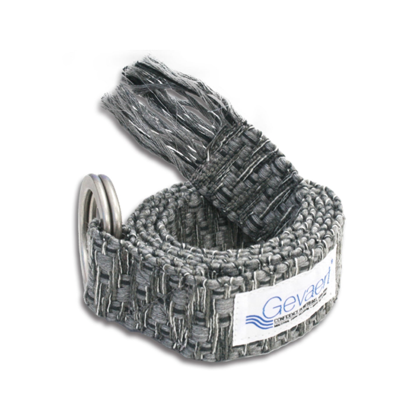 GEVAERT(ゲバルト) ダブルリングアースシャギーベルト ベルギー生地 日本製 ベルト長さ：約120m ベルト幅：3.5cm サイズフリー カジュアル メンズ レディース ユニセックス ダブルリングバックル ファッション小物