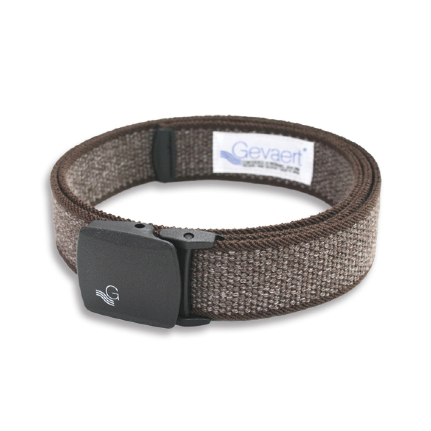GEVAERT(ゲバルト) プラバックルサンドストーンベルト ベルギー生地 日本製 ゴム生地 ベルト長さ：約120cm ベルト幅：3.5cm サイズフリー カジュアル メンズ レディース アウトドア ファッション小物