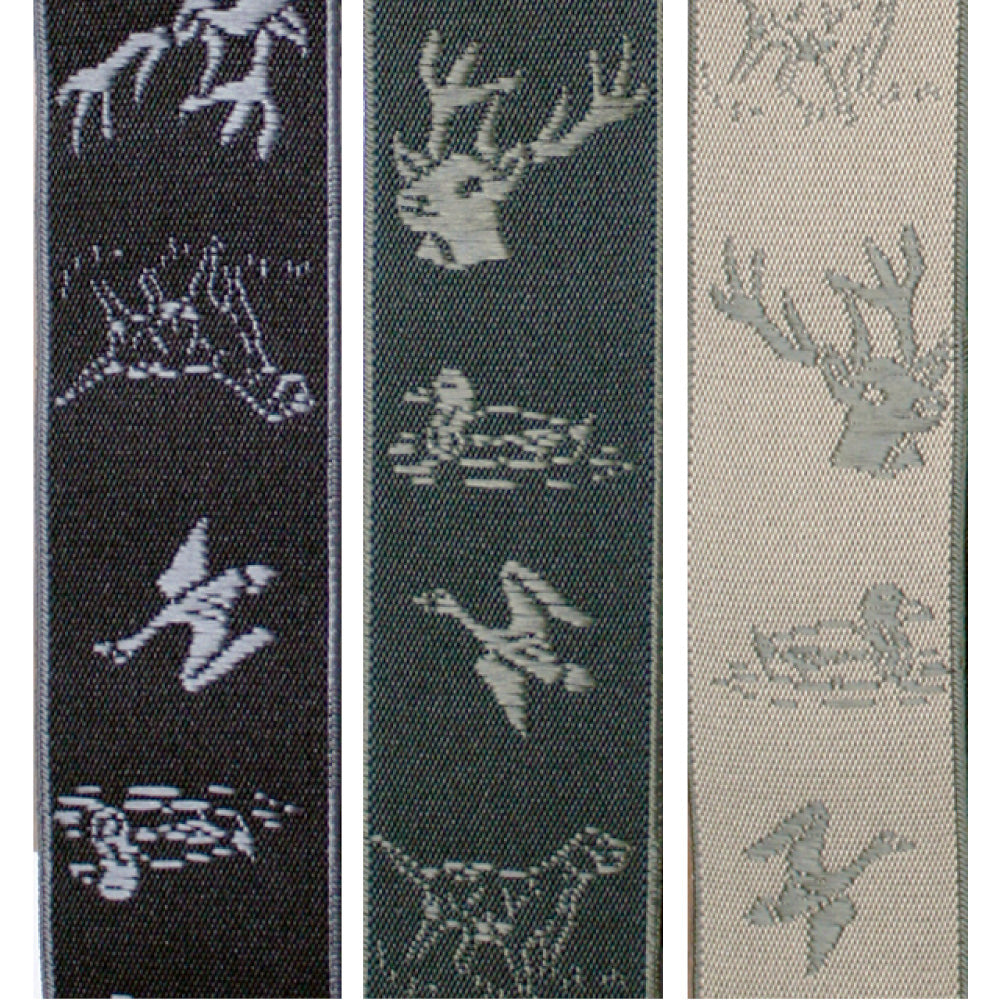 GEVAERT(ゲバルト) Y型アニマル刺繍柄サスペンダー ベルギー生地 日本製 ゴム生地 長さ:FREE〜116cm×幅3.5cm メンズ レディース ユニセックス  アニマル柄 ビジネス ファッション小物