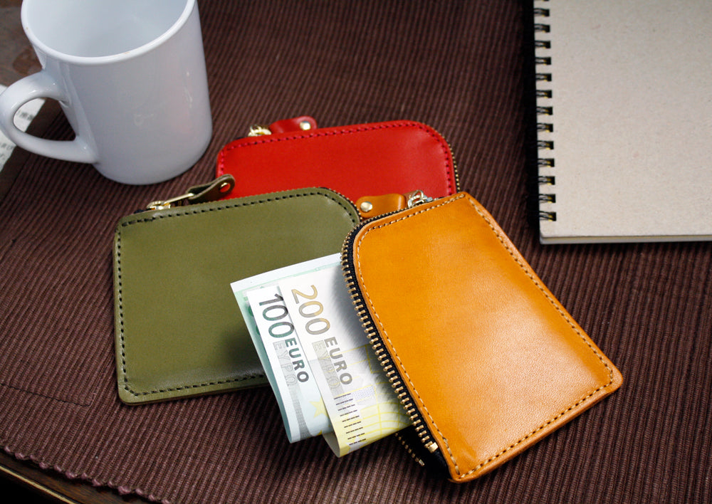 栃木レザー L字型コインケース 財布 ミニ財布 本革 牛革 日本製  ベジタブル タンニン 鞣し サイズ9.5cm×11.5cm ビジネス カジュアル ファッション小物 プレゼント ユニセックス