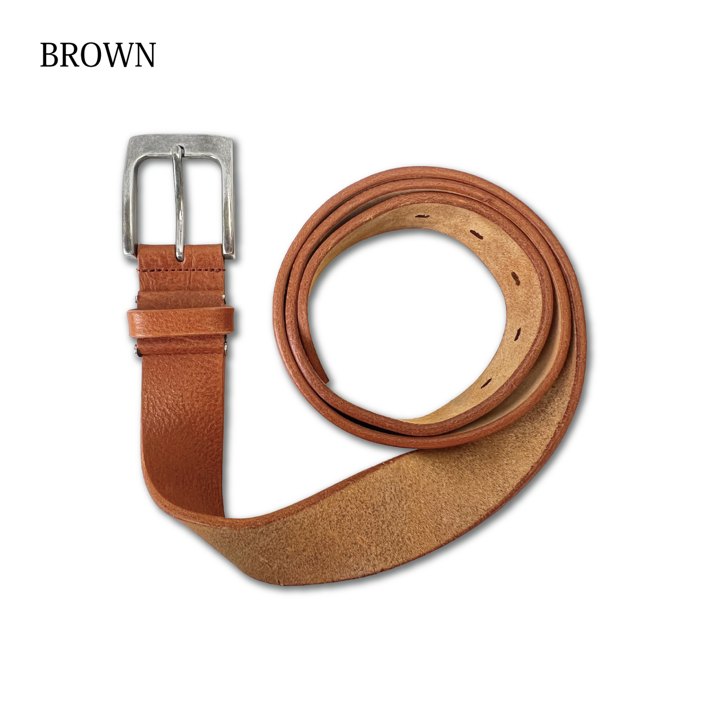 Italian Leather Belt, Adjustable Size, Perfect for Business, Gifts, and Celebrations, Genuine Leather, Men's, Made in Japan