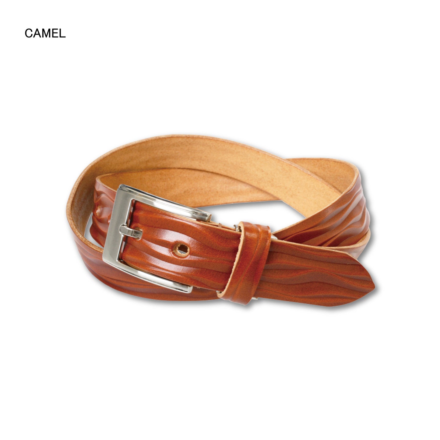 栃木レザー波型ビジネスベルト 牛革 サイズ調整OK 長さ約108cm 幅2.8cm ビジネス スーツ 紳士 カジュアル 本革 プレゼント 祝い メンズ レディース