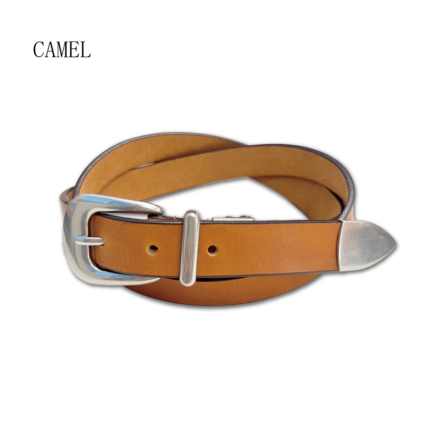 栃木レザーウエスタンベルト 牛革 サイズ調整OK 長さ約109cm 幅2.3cm ビジネス スーツ 紳士 カジュアル 本革 プレゼント 祝い メンズ レディース