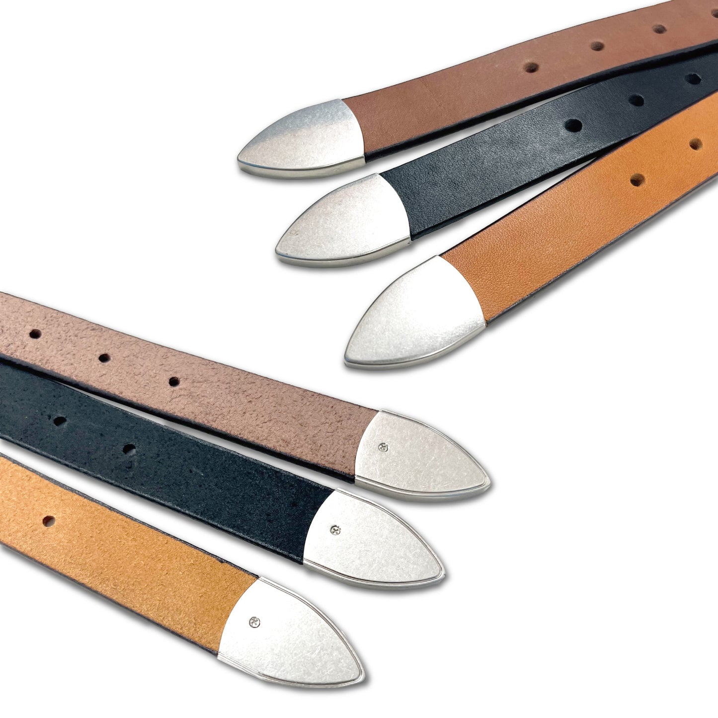 栃木レザーウエスタンベルト 牛革 サイズ調整OK 長さ約109cm 幅2.3cm ビジネス スーツ 紳士 カジュアル 本革 プレゼント 祝い メンズ レディース