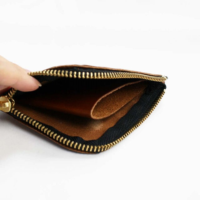 栃木レザー L字型コインケース 財布 ミニ財布 本革 牛革 日本製  ベジタブル タンニン 鞣し サイズ9.5cm×11.5cm ビジネス カジュアル ファッション小物 プレゼント ユニセックス