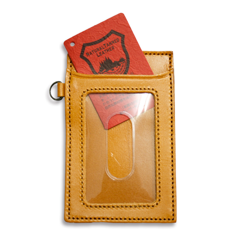 栃木レザー パスケース 牛革 本革 革小物 日本製 ベジタブル タンニン 鞣し サイズ7×11cm プレゼント キーホルダー 通勤通学 ビジネス カジュアル カードケース ファッション小物