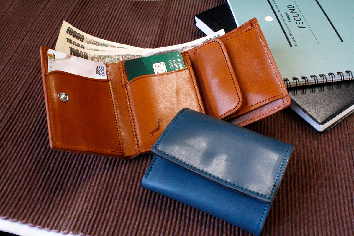 栃木レザー コンパクト2ートーンカラー三つ折り財布 牛革 本革 革小物 日本製 ベジタブル タンニン 鞣し サイズ7.5×9.5cm プレゼント バイカラー 財布 ファッション小物 ユニセックス