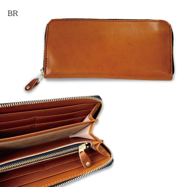 栃木レザー ラウンドファスナー長財布 牛革 革小物 本革 日本製 ベジタブル タンニン 鞣し サイズ20×9.5cm プレゼント ギフト ビジネス 収納 ロングウォレット ファッション小物