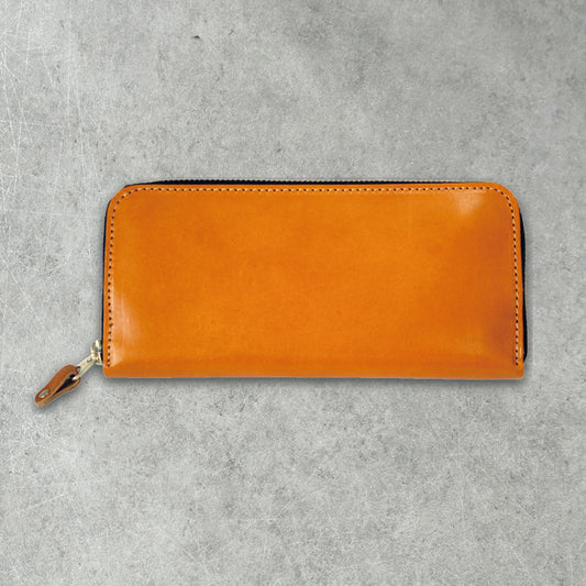 栃木レザー ラウンドファスナー長財布 牛革 革小物 本革 日本製 ベジタブル タンニン 鞣し サイズ20×9.5cm プレゼント ギフト ビジネス 収納 ロングウォレット ファッション小物