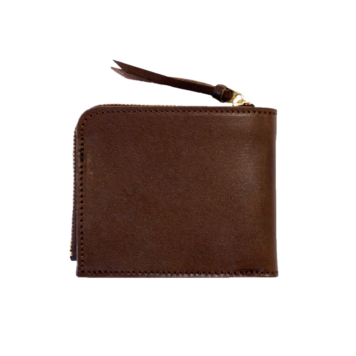 栃木レザー L字型ファスナー付き二つ折り財布 ミニ財布 日本製 牛革 本革 ベジタブル タンニン 鞣し サイズ10.5×9cm プレゼント ビジネス ファッション小物