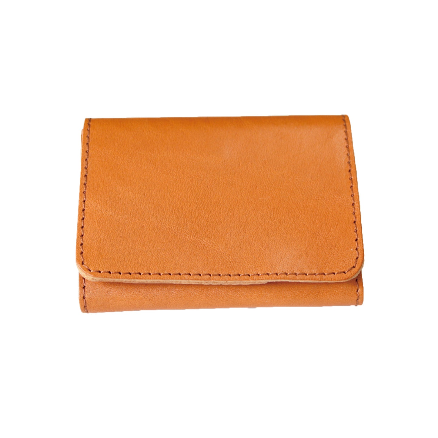 栃木レザー 背面カード入れ付きコンパクト二つ折り財布 牛革 本革  革小物 日本製 ベジタブル タンニン 鞣し サイズ10.5×8cm 財布 ビジネス 収納 プレゼント ファッション小物