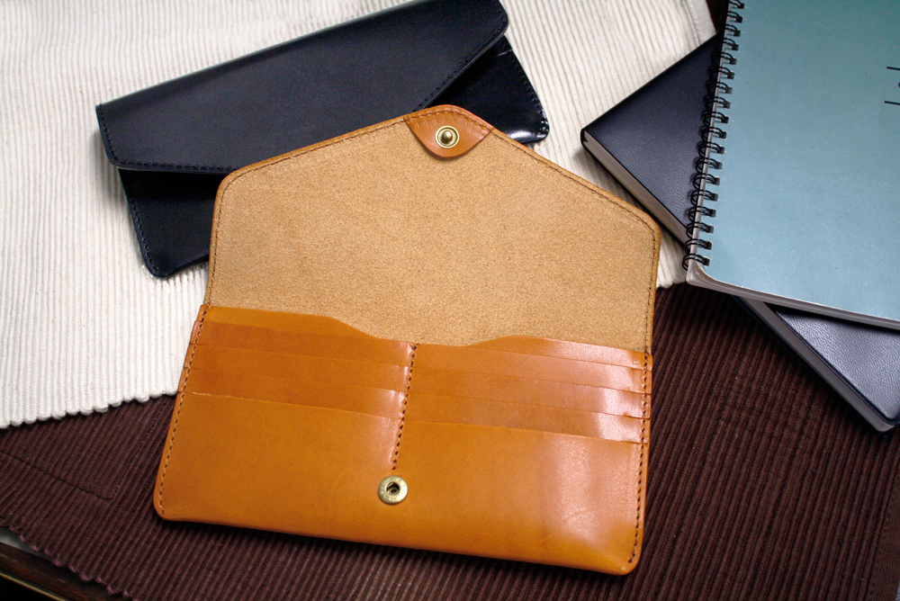 栃木レザー ロングフラップウォレット 牛革 本革 革小物 財布 長財布 日本製 ベジタブル タンニン 鞣し サイズ20×9.5cm ビジネス マルチケース プレゼント ファッション小物