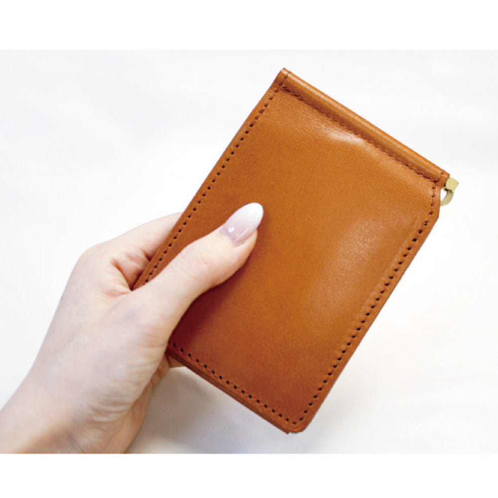 栃木レザー マネークリップ 財布 牛革 本革 革小物 日本製 ベジタブル タンニン 鞣し サイズ12.5×8.7cm ビジネス 収納力 コンパクト 財布 ファッション小物 プレゼント