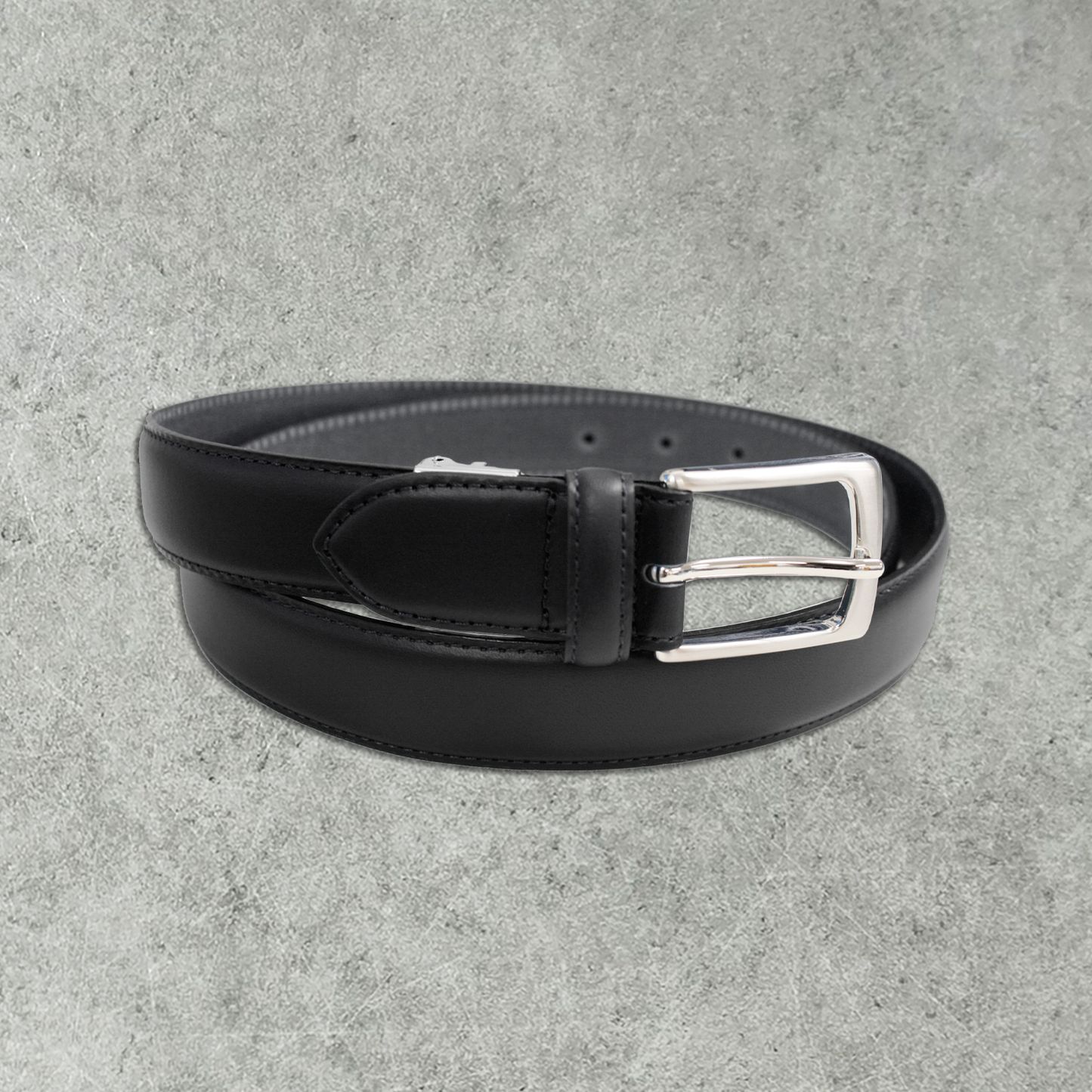 ペコスハードレザーベルト  サイズ調整OK ビジネス 本革 レザー 紳士 メンズ プレゼント 祝い