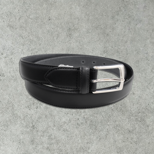ペコスハードレザーベルト  サイズ調整OK ビジネス 本革 レザー 紳士 メンズ プレゼント 祝い