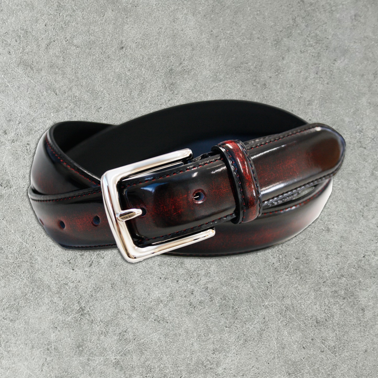 アドバンガラスレザーベルト  サイズ調整OK プレゼント 祝い 本革 レザー 紳士 メンズ 日本製