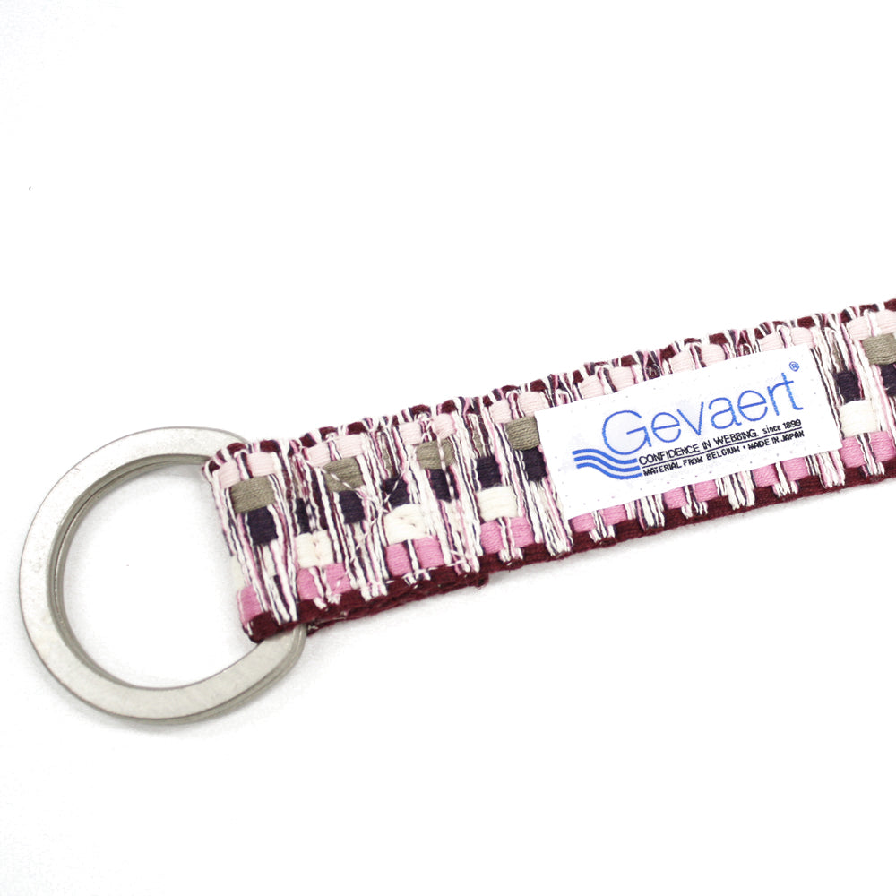 GEVAERT(ゲバルト) Wリングビビッドシャギーベルト ベルギー生地 日本製 ベルト長さ：約120cm ベルト幅：4cm サイズフリー カジュアル メンズ レディース ユニセックス ダブルリングバックル 布ベルト