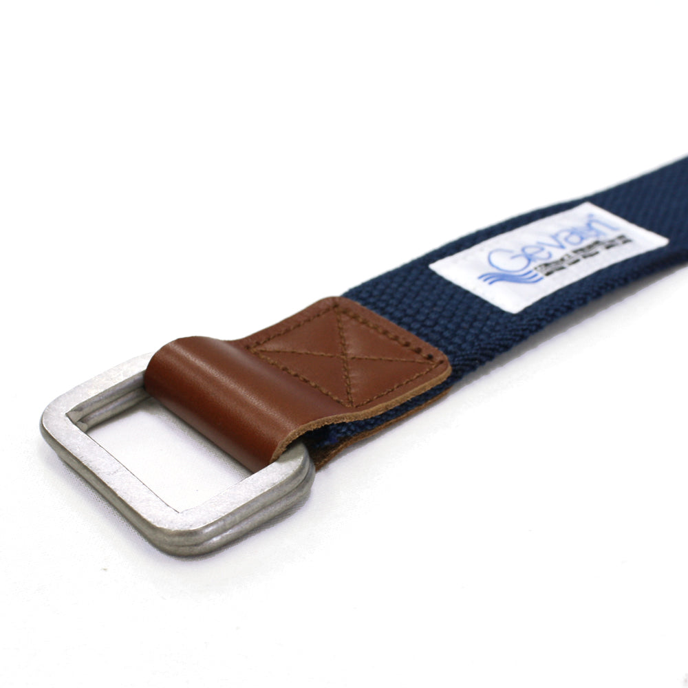 GEVAERT(ゲバルト) Wリングムジックベルト ベルギー生地 日本製 ベルト長さ：約110cm ベルト幅：3.5cm サイズフリー カジュアル メンズ レディース ユニセックス アウトドア ダブルリングバックル 布ベルト